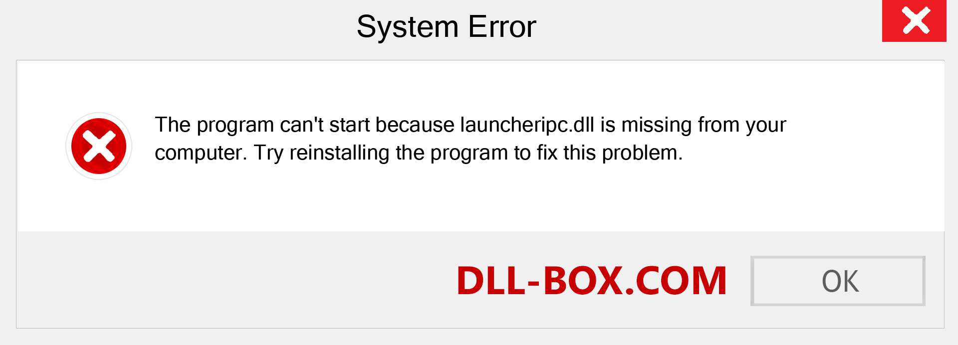  launcheripc.dll file is missing?. Download for Windows 7, 8, 10 - Fix  launcheripc dll Missing Error on Windows, photos, images